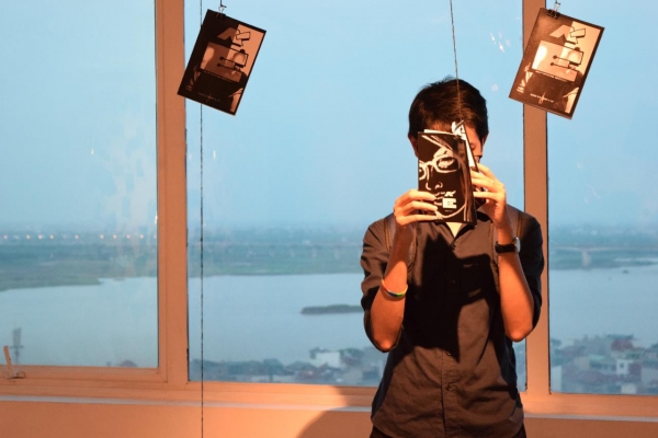 zines displayed in the gallery