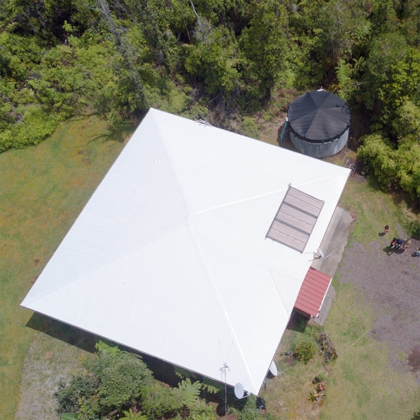 Photo of catchment roof by Michael Kuetemeyer