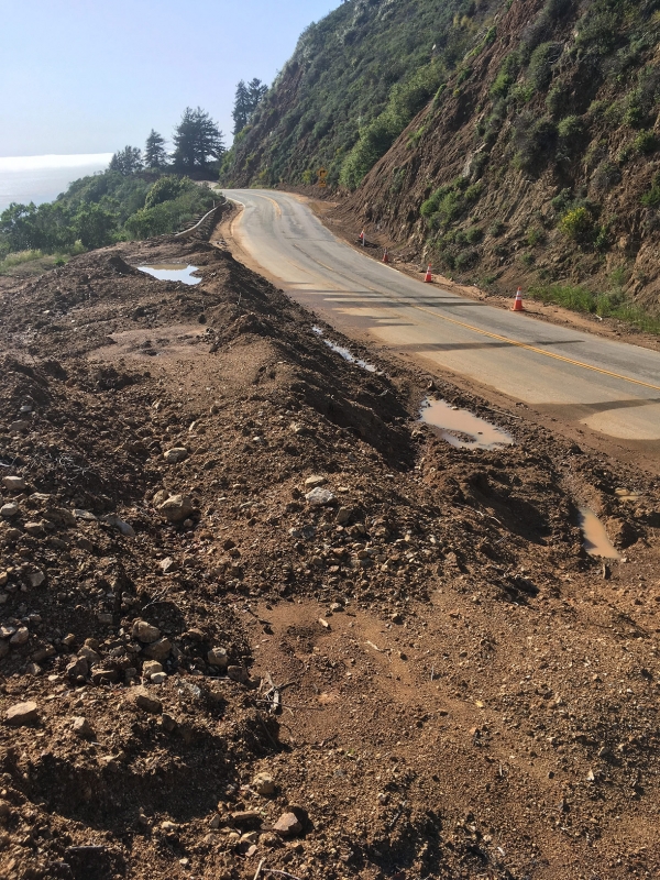 Big Sur Landslide cleanup