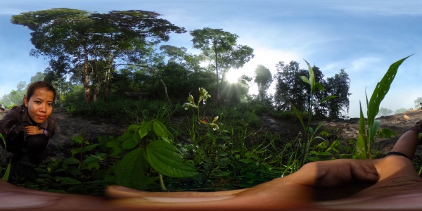 360 panorama on a mountain top in the Areng Forest, Cambodia. Photo by Sereyrath Mech